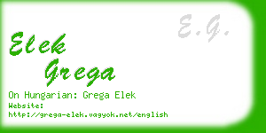 elek grega business card